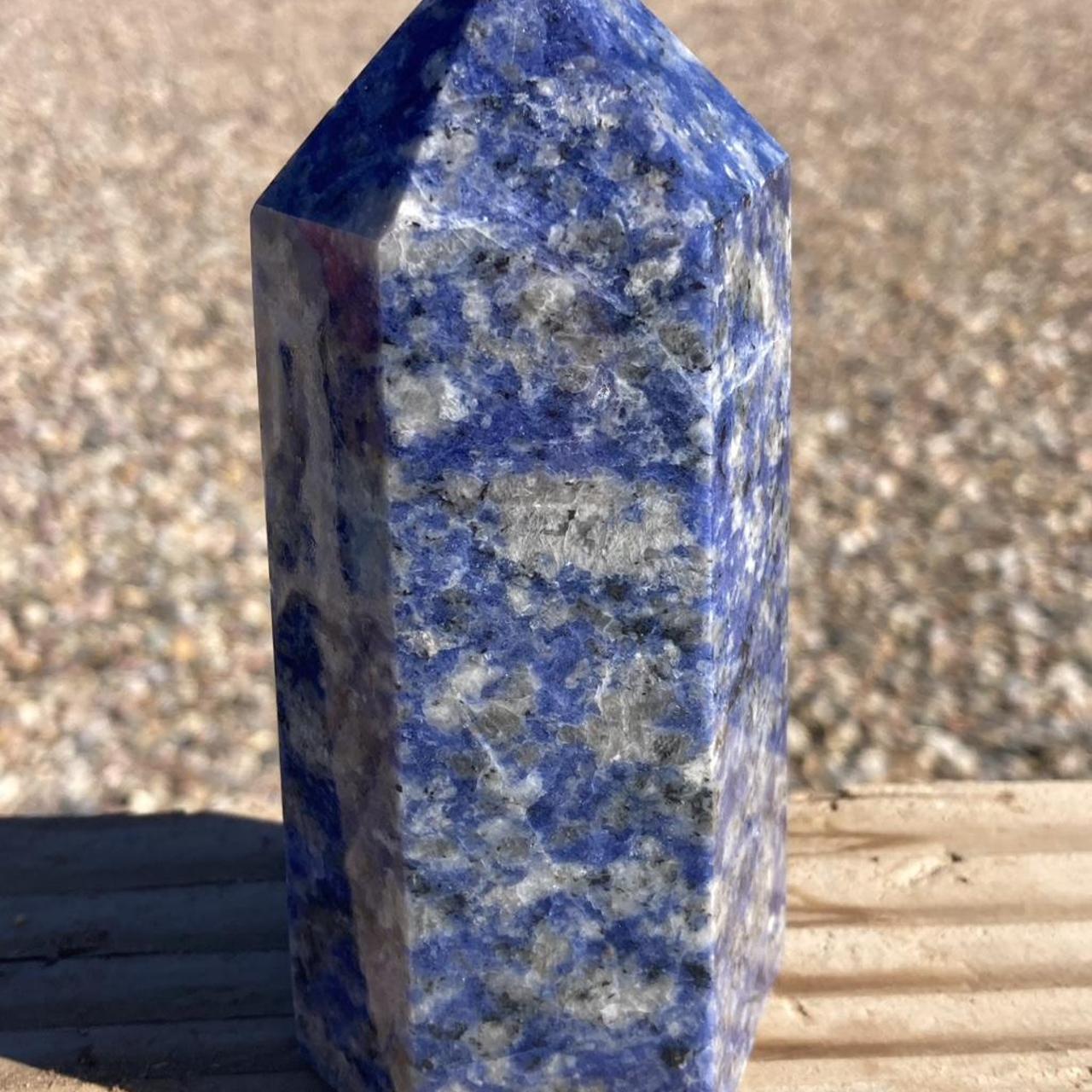 Large Sodalite crystal tower